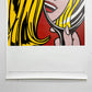 ロイリキテンスタイン Roy Lichtenstein 2013年 国立新美術館 アメリカンポップアート展 「鏡の中の少女」 B1サイズ ポスターのみ ●