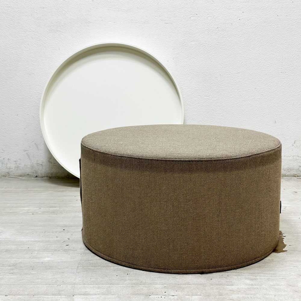 ソフトライン SOFTLINE ドラムスパフ DRUMS POUF スツール リビングテーブル ローテーブル ホワイト デンマーク アクタス取扱 定価￥64,900- ●