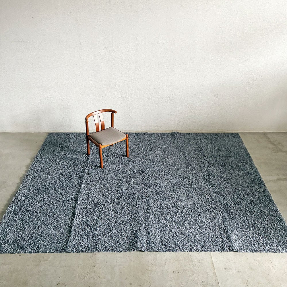 スミノエ SUMINOE ルーパス LUPUS シャギーラグ カーペット ネイビー 261×352cm 江戸間6帖 防ダニ・アレルブロック・床暖房対応 カタログ定価￥227,000- 〓