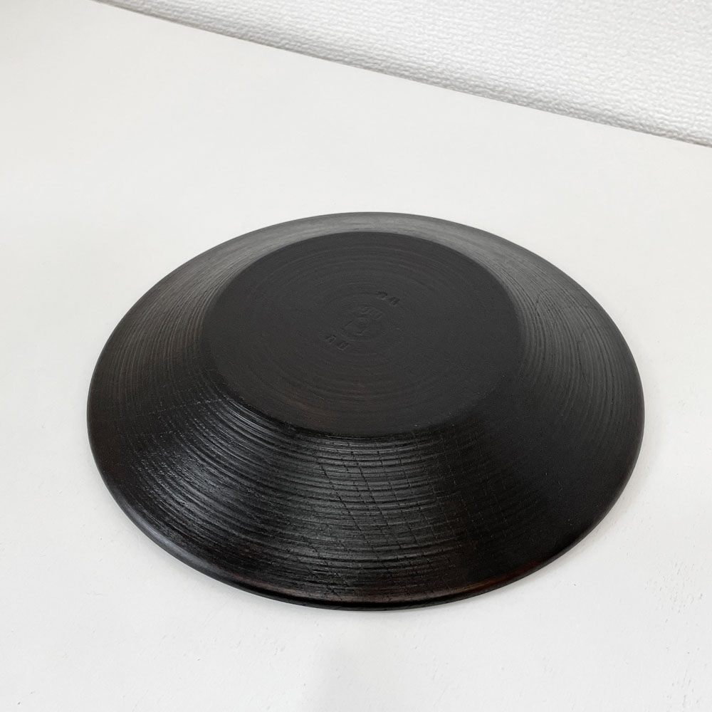 赤木明登 Akito Akagi パスタ皿 黒 nurimono 約21cm 漆器 輪島塗 現代作家 D ◎