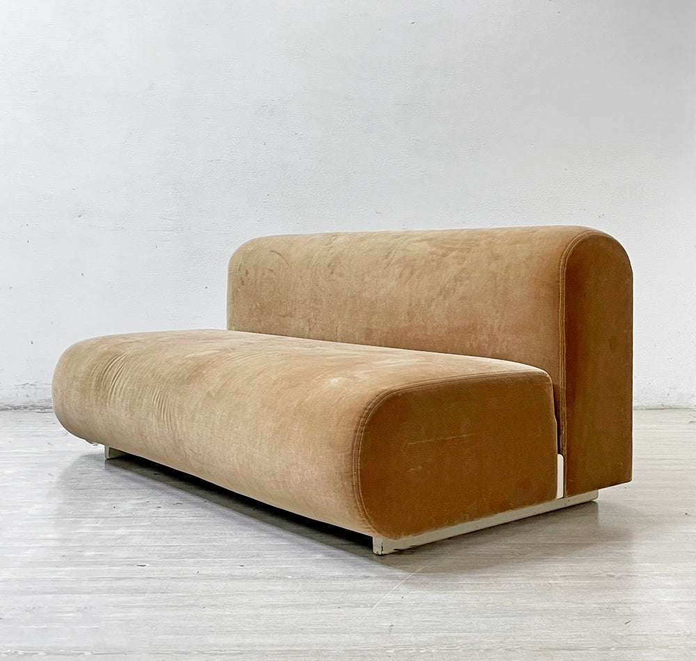 ノル Knoll スザンヌソファ Suzanne sofa 2pソファ 2人掛け モケット生地 ライトブラウン 高浜和秀 ●