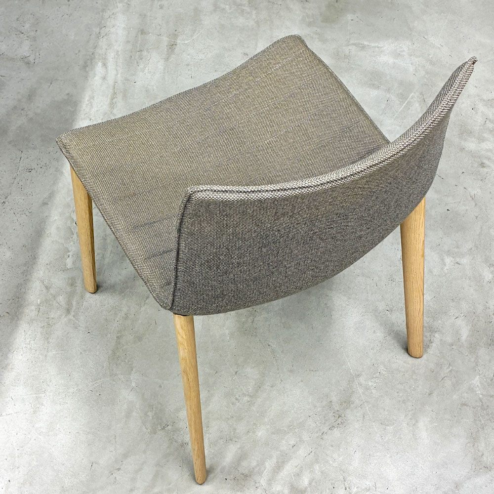 アルペール arper カティファ46 Catifa46 アームレスチェア 木製脚 オーク無垢材 グリーン ファブリックシート付 B ◎