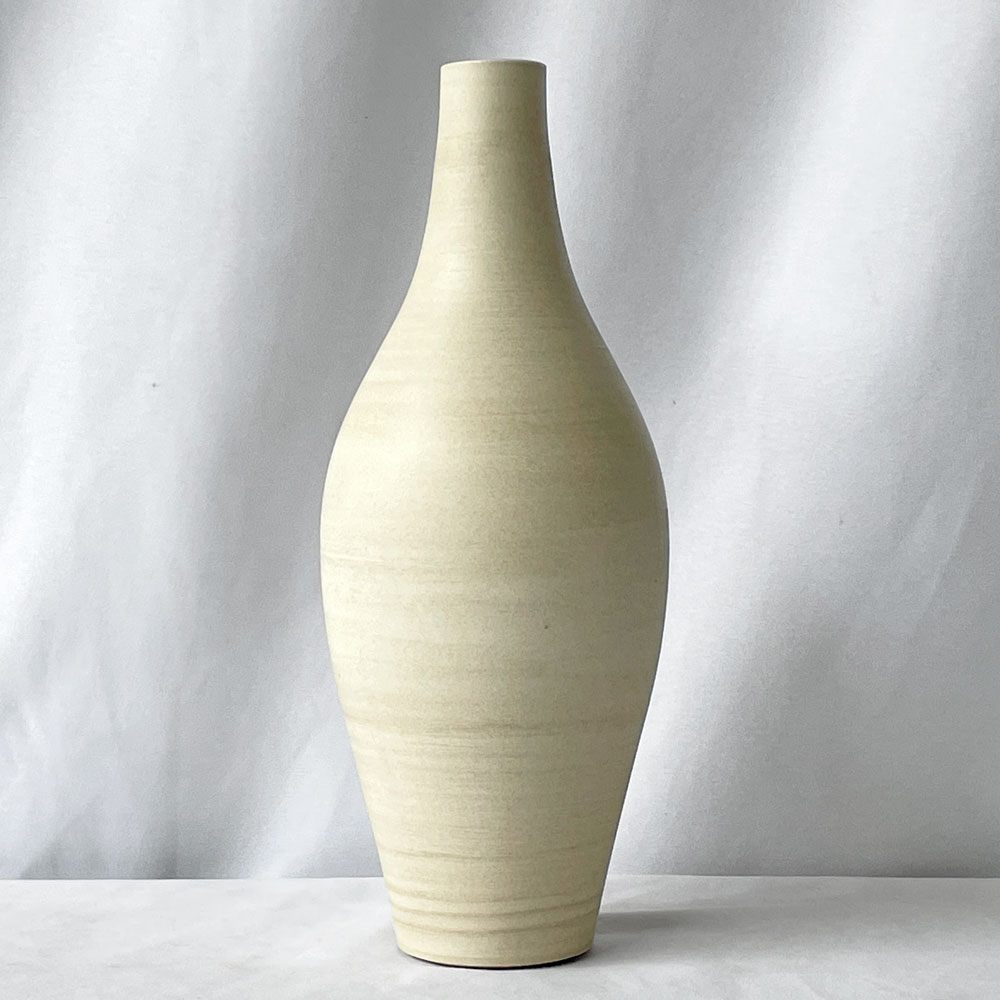 サードセラミックス 3RD CERAMICS フラワーベース 花瓶 M H26cm 多治見 轆轤 和モダン ナチュラル 参考定価14,300円 ◇