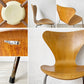 フリッツハンセン Fritz Hansen セブンチェア ダイニングチェア スタッキングチェア チェリー材 アルネ・ヤコブセン Arne Jacobsen 80’s 北欧ビンテージ デンマーク B ★