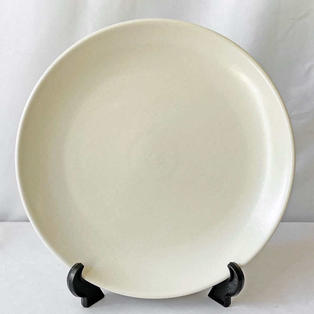 ヒースセラミックス HEATH CERAMICS ディナープレート ホワイト Φ27cm 陶器 アメリカ シンプルデザイン B ◇