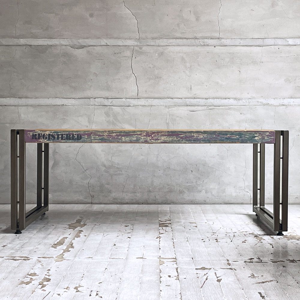 ディーボディ d-Bodhi フェルム FERUM インダストリアル コーヒーテーブル INDUSTRIAL COFFEE TABLE S ローテーブル チーク古材×アイアン 廃番 ♪