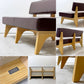 イデー IDEE ソリッドベンチ SOLID BENCH ソファ 2人掛けソファ 長椅子 W150cm PVCレザー ワインレッド アッシュ材フレーム 参考価格￥199,900～ ●