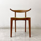 ウッドユーライクカンパニー WOOD YOU LIKE COMPANY アイチェア AI CHAIR アームチェア チェリー無垢材 ファブリック張替え済み ライトグリーン B ●