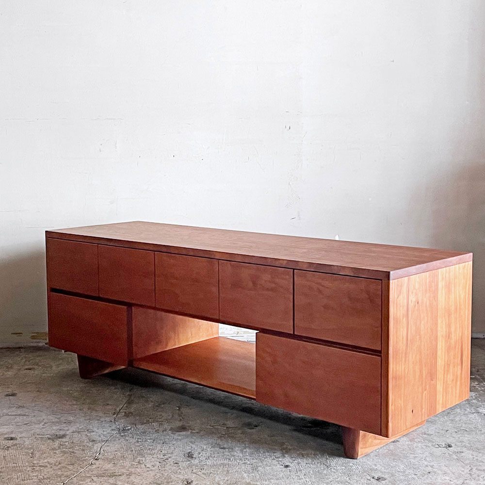ウッドユウライクカンパニー WOOD YOU LIKE COMPANY キャラメル CARAMEL テレビ台 AVボード チェリー材 W130cm セミオーダー品 神山公一 ■