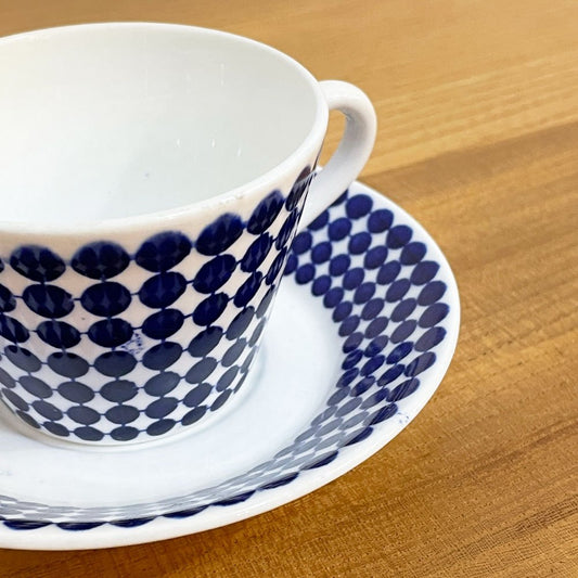 グスタフスベリ GUSTVSBERG アダム ADAM コーヒーカップ＆ソーサー 北欧食器 ビンテージ D ◎