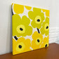 マリメッコ marimekko ウニッコ UNIKKO ファブリックパネル 45×45 マイヤイソラ Maija Isola イエロー フィンランド 北欧雑貨 ◎