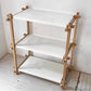 ヘイ HAY WOODY SHELVING 2.0 COLUMN LOW シェルフ オーク材×スチール オープンシェルフ 飾り棚 ホワイト 北欧 デンマーク 定価￥61,600- ★