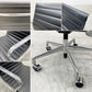 ハーマンミラー Herman Miller イームズアルミナムグループチェア マネージメントチェア アルミバフベース ガス圧昇降仕様 5本脚 キャスタータイプ 本革 イームズ D 〓