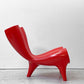 マーク・ニューソン Marc Newson オルゴンチェア Orgone chair ポリプロピレン製 レッド ラウンジチェア 希少 ●