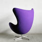 フリッツハンセン Fritz Hansen エッグチェア Egg chair ラウンジチェア ファブリック Kvadrat生地 パープル系 アルネ・ヤコブセン 参考定価￥1,185,800～ 〓