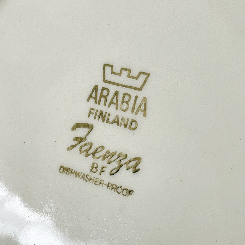 アラビア ARABIA ファエンツァ Faenza 深皿 スーププレート Φ20cm ペテル・ウィンクヴィスト＆インケリ・レイヴォ 北欧食器 ビンテージ ◇