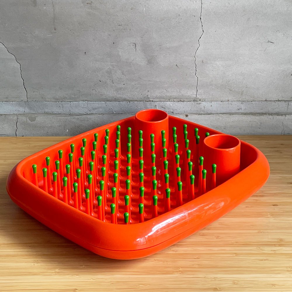 マジス MAGIS ディッシュドクター DISH DOCTOR オレンジ 水切りラック カトラリーホルダー マークニューソン Marc Newson ♪