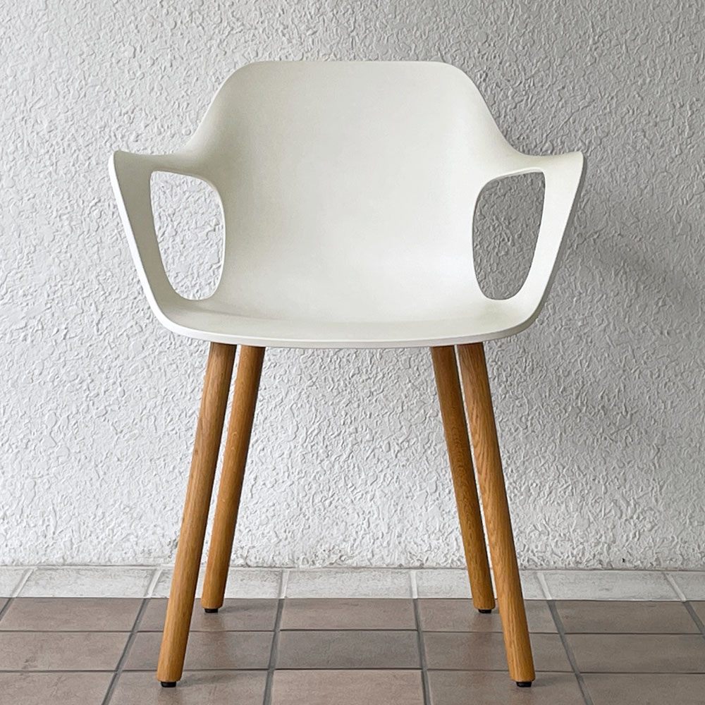 ヴィトラ Vitra ハル HAL アームチェア ダイニングチェア ウッド ホワイト オーク材 ジャスパー・モリソン スーパーノーマル 現行定価108,900円 ◇