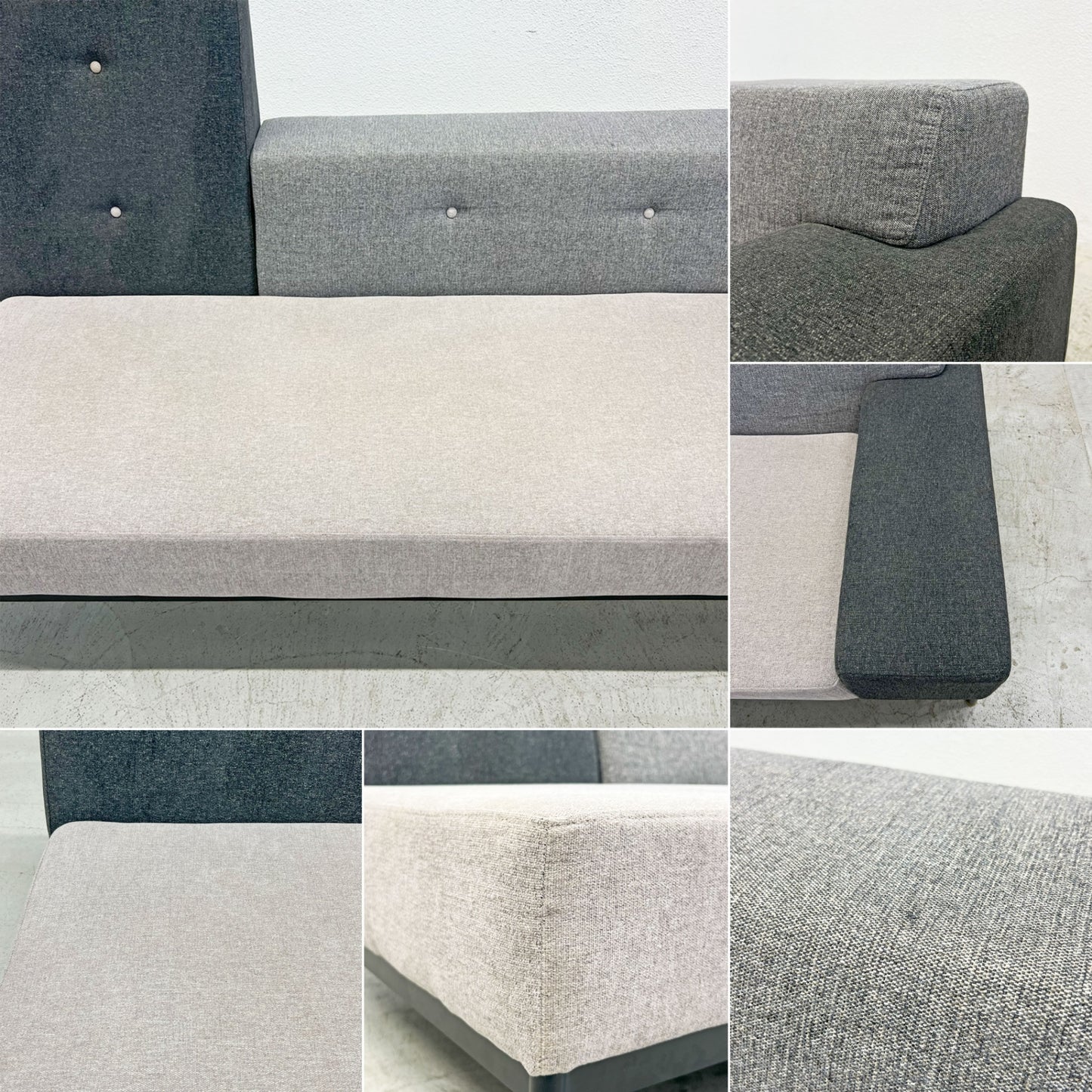 クラッシュゲート CRASH GATE コンフォーム COMFORM テット ソファ TET SOFA 2.5p 関家具 グレー 〓
