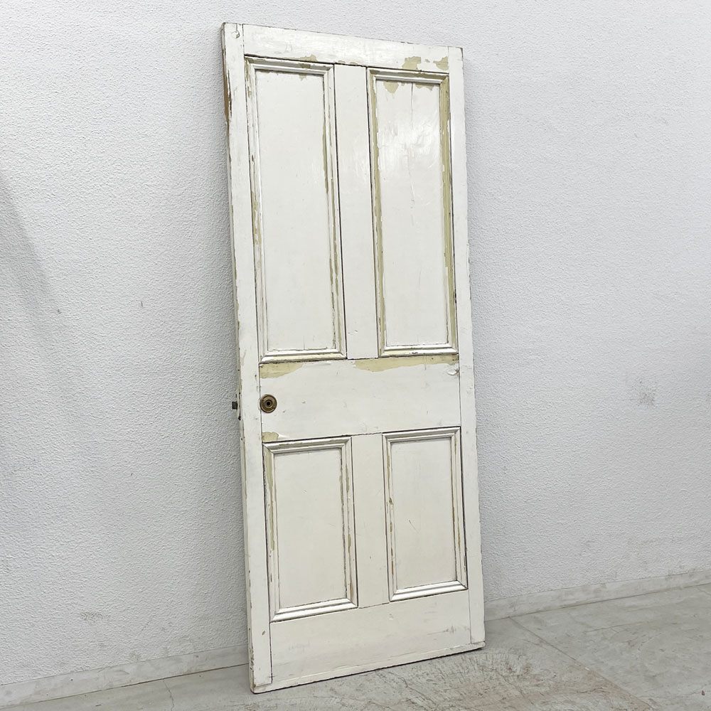 UKビンテージ ペインテッド ドア Vintage Peinted Door シャビーシック アパートメントドア 建具 レトロ 英国アンティーク  〓