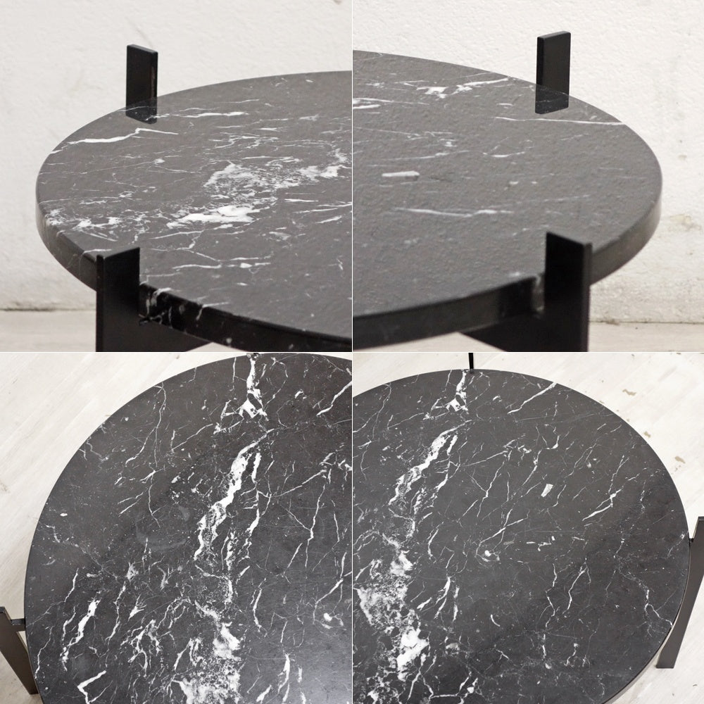 オックスデンマーク OX DENMARQ シングルデックテーブル SINGLE DECK TABLE 大理石×スチール ブラック ●