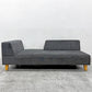 フランネルソファ FLANNEL SOFA ピヴォ PIVO ONE ARM SOFA 片アームソファ  2.5人掛け ファブリック グレー系 モダンデザイン 〓