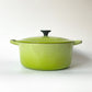 ルクルーゼ LE CREUSET ココットロンド 両手鍋 フルーツグリーン 22cm 鋳物 フランス ★