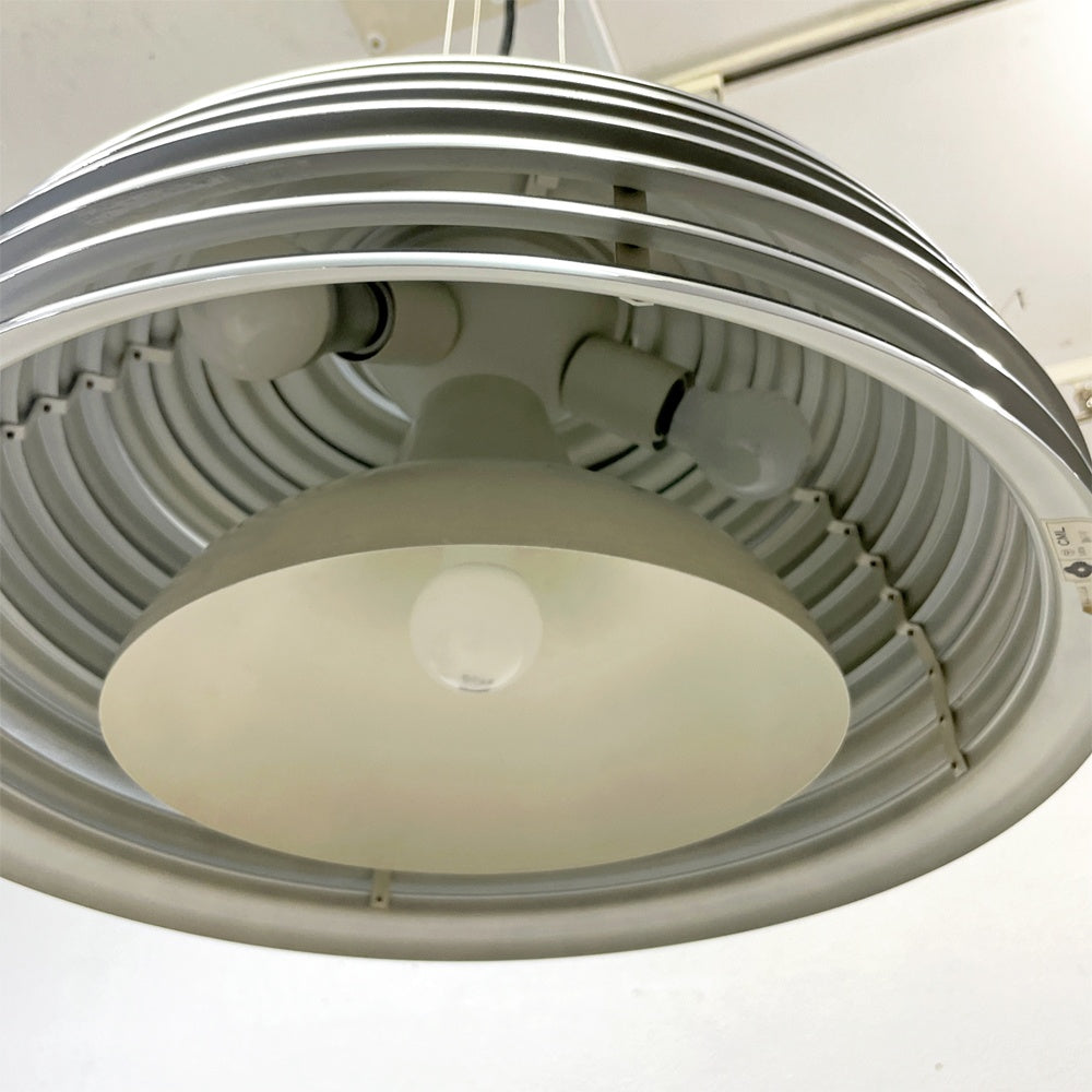 ヤマギワ yamagiwa サツールノ SATURNO ペンダントライト Φ50cm 4灯 70s 本澤和雄 モダン スペースエイジ  要電気工事 ●
