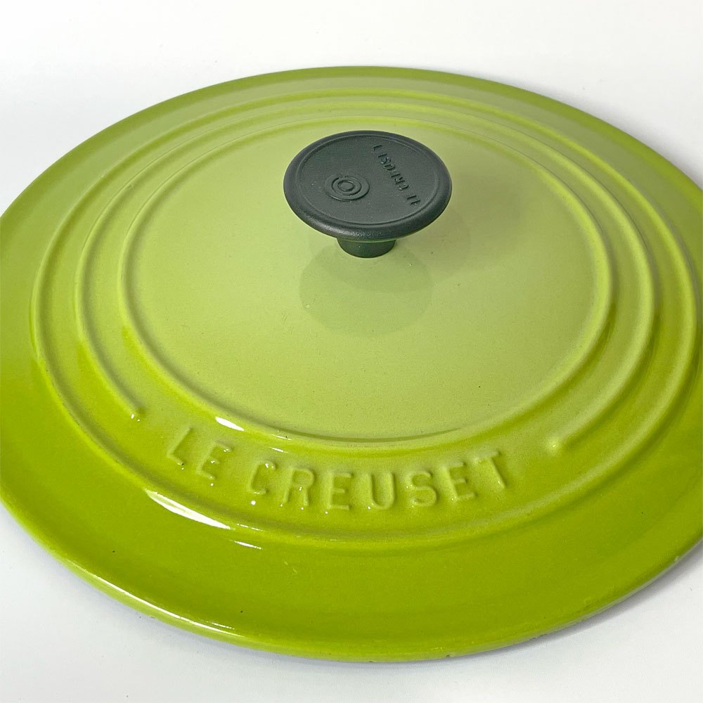ルクルーゼ LE CREUSET ココットロンド 両手鍋 フルーツグリーン 22cm 鋳物 フランス ★