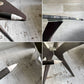 カリガリス Calligaris トーキョー Tokyo ラウンドテーブル ダイニングテーブル クリアガラス  ビーチ材 ヴェンゲカラー  Φ110cm 廃番サイズ ♪