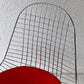 ヴィトラ vitra ワイヤーチェア Eames Wire Chair DKR5 エッフェルベース クローム シートパッド付 レッド C&R イームズ ミッドセンチュリー ◇