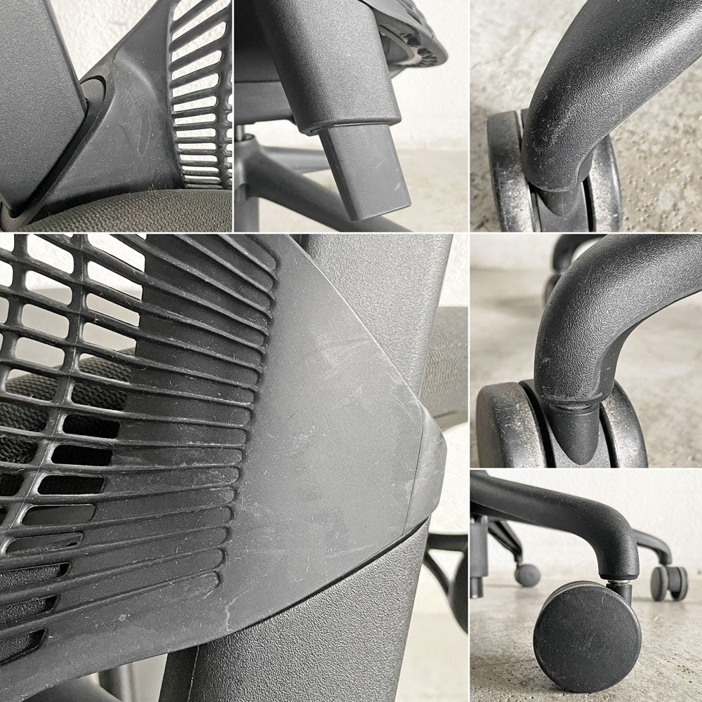 ハーマンミラー Herman Miller セイルチェア SAYL CHAIR デスクチェア オフィスチェア ブラック ミドルバック イヴ・ベアール 2016年製 旧モデル 〓