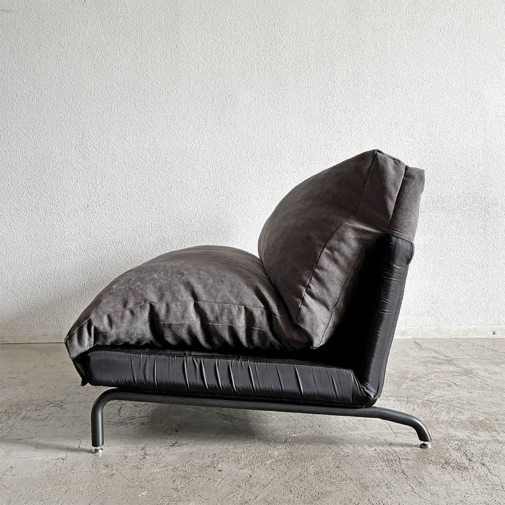 ジャーナルスタンダードファニチャー j.s.F ロデ RODEZ SOFA ヌードセカンド NUDE 2nd 2シーターソファ W110cm リクライニング スチール脚 インダストリアル 定価￥77,000- 〓