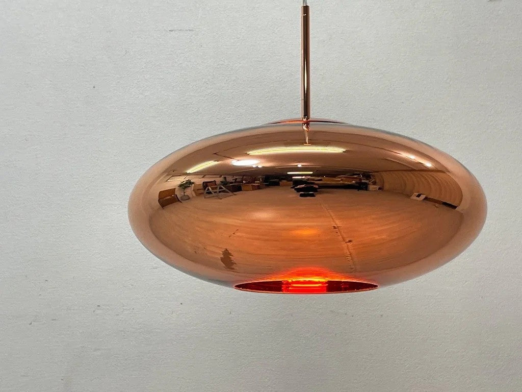 トムディクソン Tom Dixon コッパー ワイド ペンダントライト Copper Wide Pendant コッパー色 廃番 定価113,000円 箱付 展示美品 ●