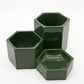 ヴィトラ Vitra ヘキサゴナルコンテナ Hexagonal Containers 3set 小物入れ 収納 ダークグリーン ジャスパー・モリソン ●