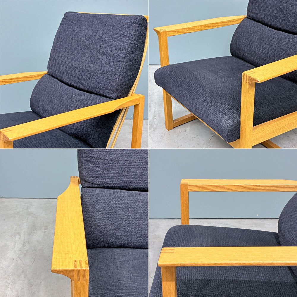 柏木工 KASHIWA 月華 GECCA イージーチェア オーク材＋竹材 W70cm 飛騨家具 欅 孟宗竹 ◎