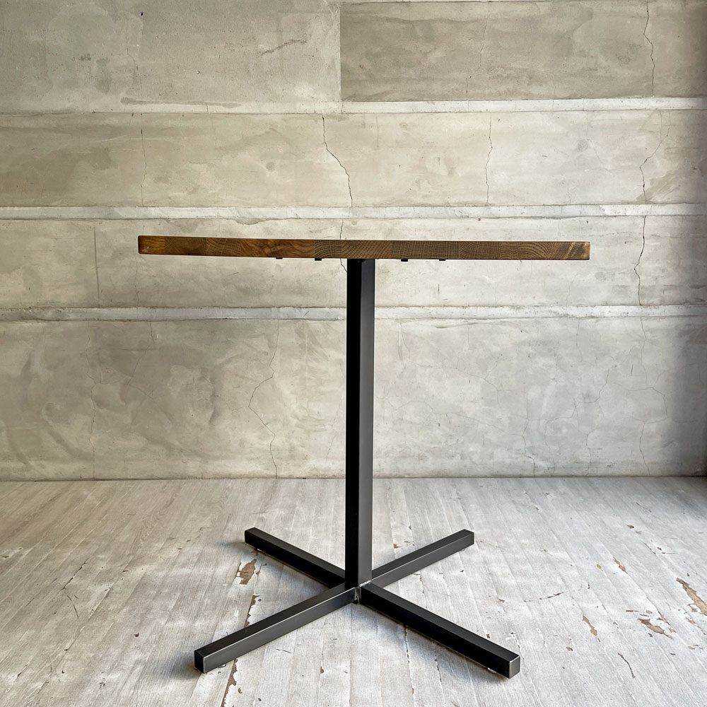アクメファニチャー ACME Furniture グランビュー GRANDVIEW カフェテーブル オーク無垢材 スチール スクエア天板 インダストリアル 現状品 ♪