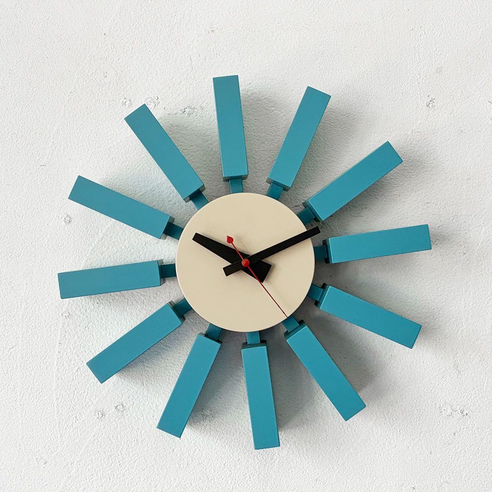 ヴィトラ vitra ブロッククロック Block Clock 壁掛け時計 ウォールクロック ジョージ・ネルソン ミッドセンチュリー 希少 廃盤 ★