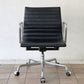 ハーマンミラー Herman Miller アルミナムグループ マネジメントチェア 本革 ブラック 5本脚 キャスター付 C&R イームズ ◇