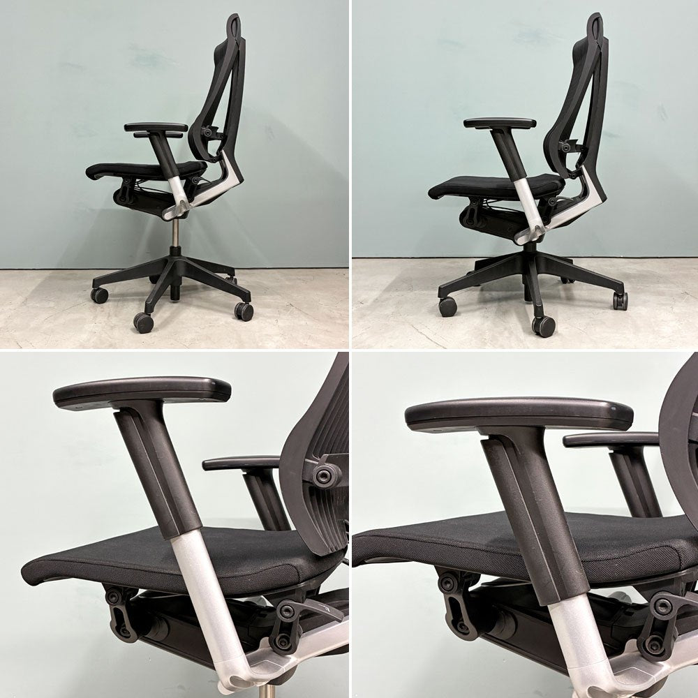 イトーキ ITOKI スピーナ Spina KE-727GV-T1T1 オフィスチェア デスクチェア エラストマー樹脂 アジャスタブル肘 昇降機能 ◎