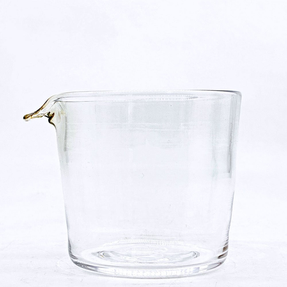 稲葉知子 片口カップ 吹きガラス H7.5cm 現代作家 ●