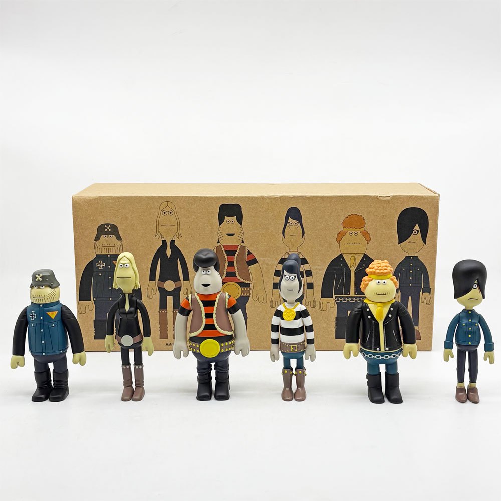 ジェームス・ジャービス James Javes アモストイ AMOS TOY インクラウド IN-CROWD Forever Sensible M.C. フィギュアセット 6体入り プラスチック製 2003年 イギリス 廃番 希少 ●