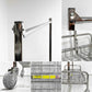 R&B ワイヤープロダクツ R&B WIRE PRODUCTS ガーメントラック GARMENT RACK 48"ハンガーラック バスケット付き インダストリアル 合計定価￥57,750- P.F.S.取扱 現状品 ●