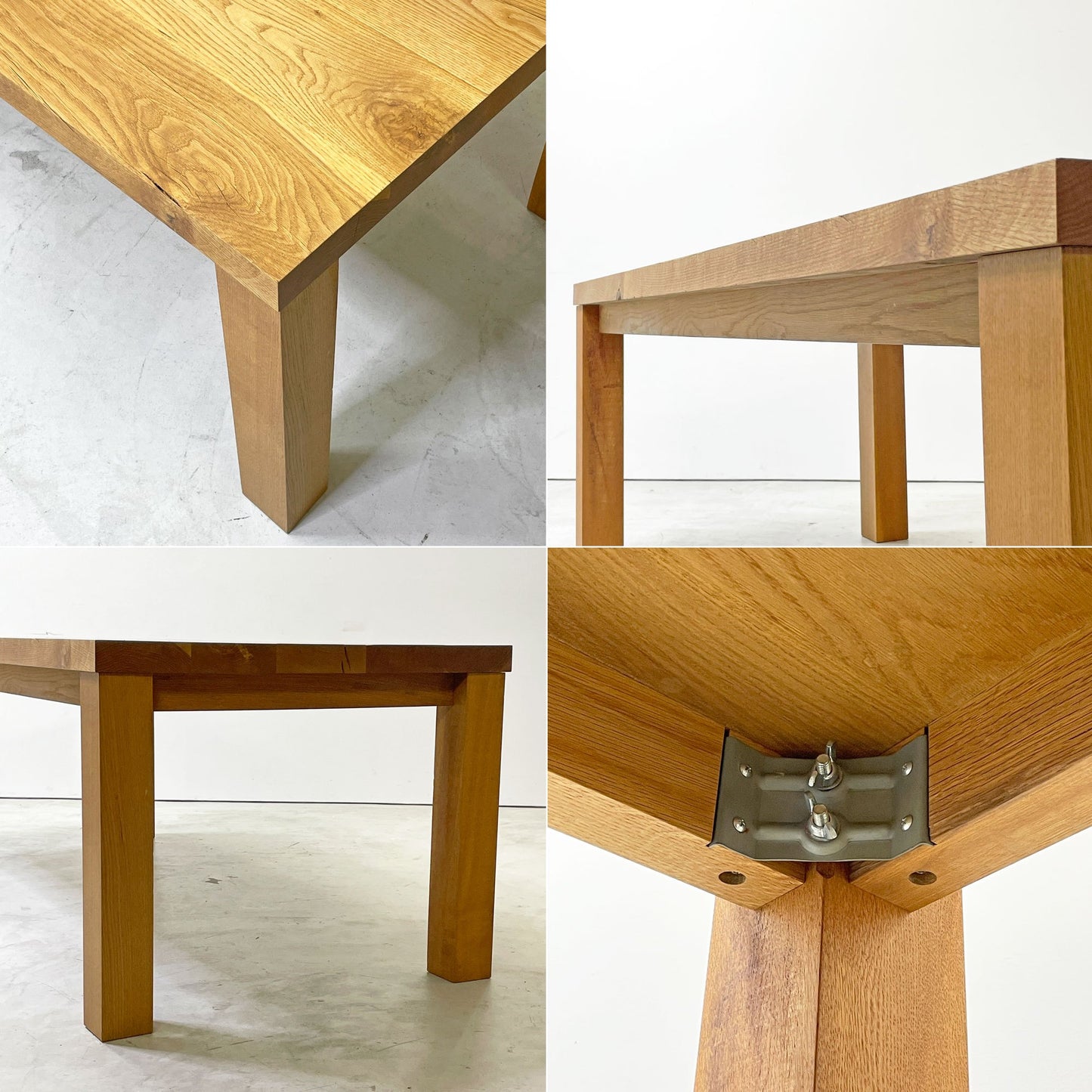 トラックファニチャー TRUCK FURNITURE OAK TABLE ダイニングテーブル ホワイトオーク無垢材 W200cm 定価約¥484,000 - ●