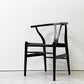 カールハンセン＆サン Carl Hansen & Son CH24 Yチェア ブラックラッカー×ブラックペーパーコード ビーチ材 ハンス・J・ウェグナー デンマーク 北欧家具 B ●