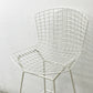 ノル Knoll Counter Height Stool カウンター ハイスツール ワイヤーチェア ホワイト ハリー・ベルトイア ミッドセンチュリー シートパッド付き ビンテージ ●