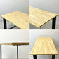かなでもの KANADEMONO ザ・テーブル THE TABLE デスク ラバーウッド材 Slash_Square脚 ブラックスチール脚 W170 x D80cm ●