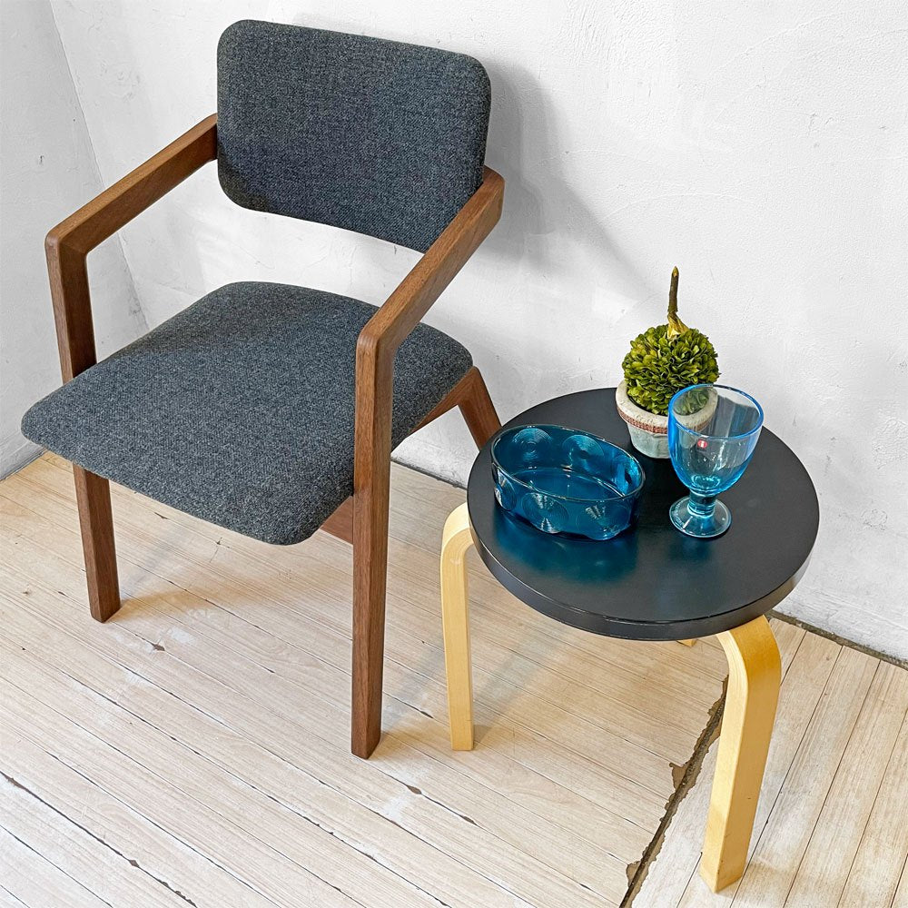 アルテック Artek Stool60 スツール 三本脚 80周年記念モデル ブラックラッカー アルヴァ・アアルト 北欧家具 ★