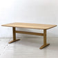 飛騨産業 HIDA クレセント 侭 ジン ダイニングテーブル オーク無垢材 ナラ W190cm 国産家具 ●