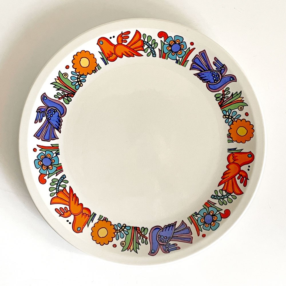 ビレロイ＆ボッホ Villeroy＆Boch アカプルコ Acapulco ラウンド プレート 20cm ルクセンブルク製 ビンテージ A ■